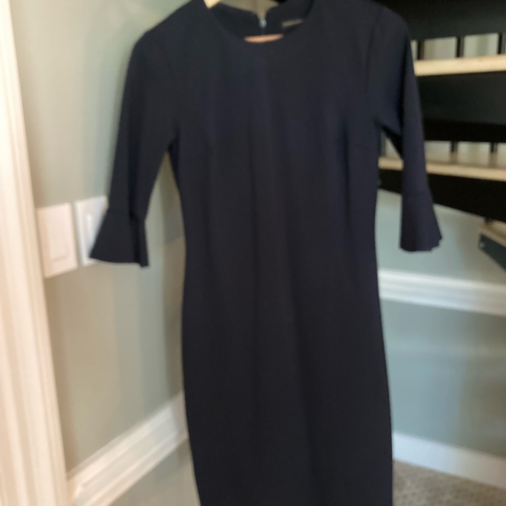 Banana Republic Dark Blue Long Sleeve Dress